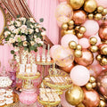 Mocsicka Balloon Arch Macaron Rose Pink Balloon Set Party Decoration