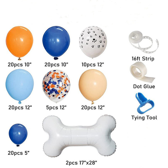 Mocsicka Balloon Arch Pet Dog Balloon Set Party Decoration