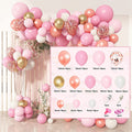 Mocsicka Balloon Arch Rose Pink Balloons Set Party Decoration