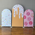 Mocsicka Custom Ice Cream Double-printed Chiara Cover Backdrop for Kid's Birthday Party-Mocsicka Party
