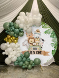 Mocsicka Plam Wild One Aniamls Bus Round Cover-Mocsicka Party