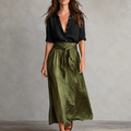 Black & Olive Green / S
