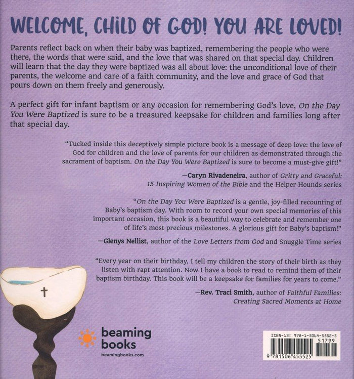 "On The Day You Were Baptized" Children's Book