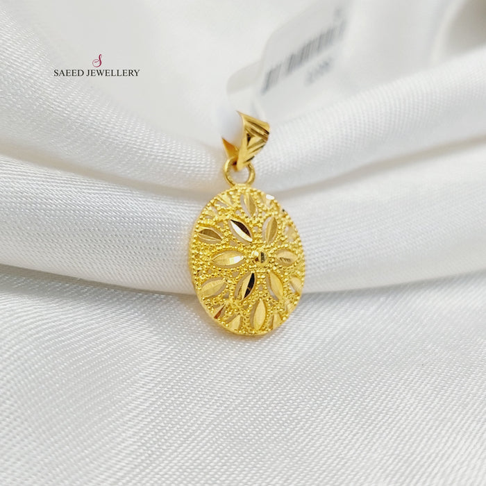 Oval Pendant  Made Of 21K Yellow Gold by Saeed Jewelry-30370