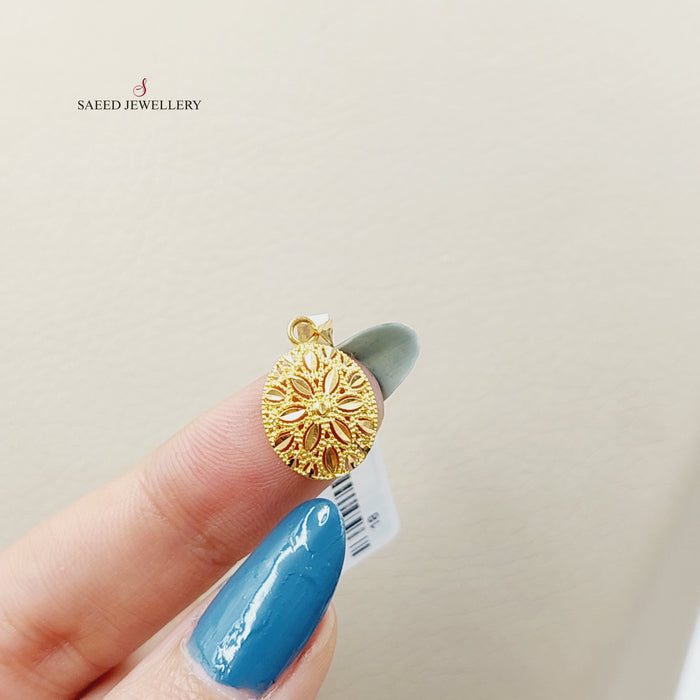 Oval Pendant  Made Of 21K Yellow Gold by Saeed Jewelry-30370