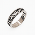 Silver 925 Oxidized Hugs and Kisses Xoxoxo Toe Ring - TR325 | Silver Palace Inc.