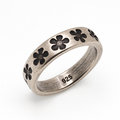 Silver 925 Oxidized Flower Toe Ring - TR315 | Silver Palace Inc.
