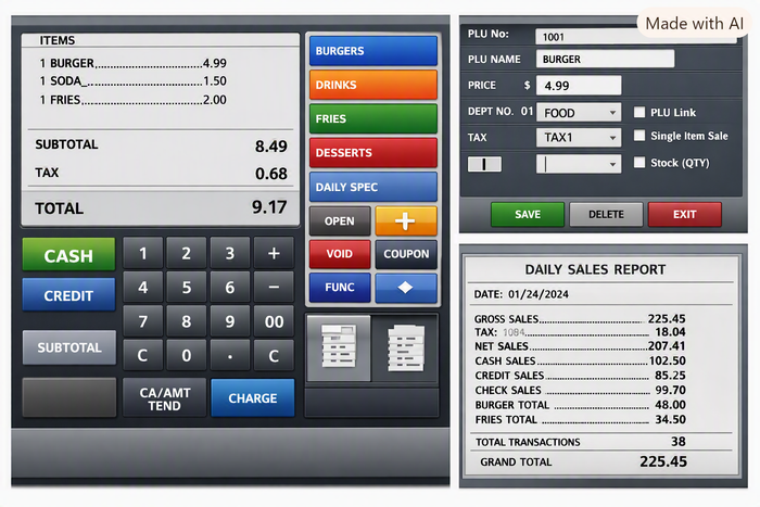 PC Software for Casio PCR-T500 Cash Register