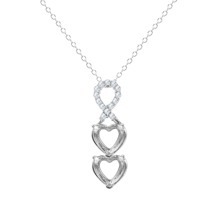 #stone setting_2 stone #plating_rhodium