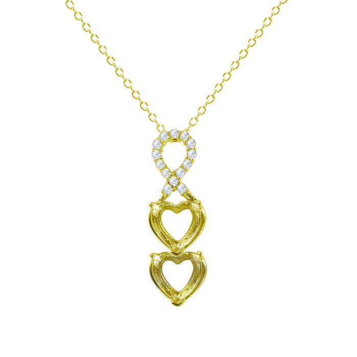 #stone setting_2 stone #plating_gold