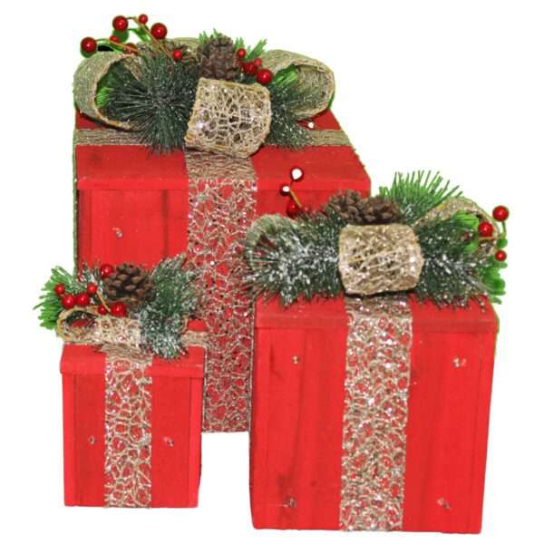 Red Lighting 3 pcs Gift Box