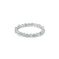 Silver 925 Rhodium Plated CZ and Eye Pattern Eternity Ring - BGR01185RHD | Silver Palace Inc.