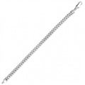 Silver 925 Rhodium Plated Franco Bracelet 7.2mm - CH429 RH BR | Silver Palace Inc.