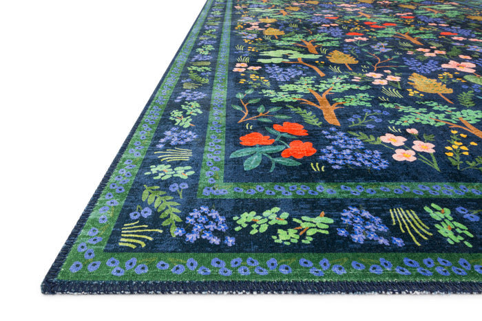 Rifle Paper Co. x Loloi Jardin Rug | Navy Rifle Paper Co. x Loloi