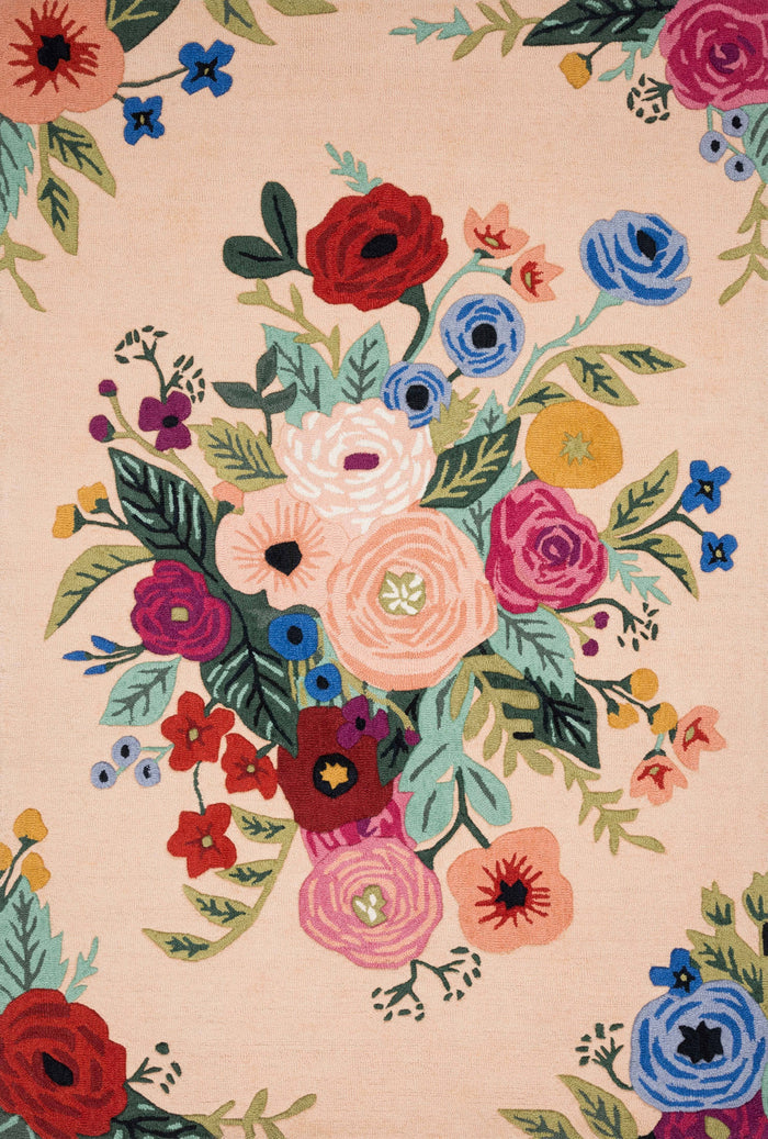 Rifle Paper Co. x Loloi Les Fleurs Rug | Blush / Multi Rifle Paper Co. x Loloi