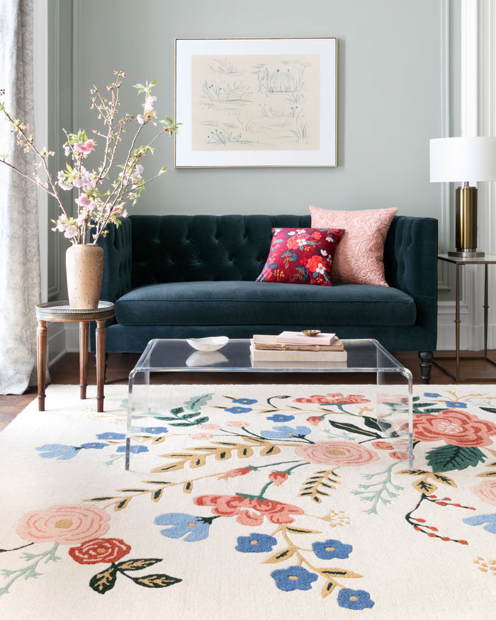 Rifle Paper Co. x Loloi Les Fleurs Rug | Ivory / Multi Rifle Paper Co. x Loloi
