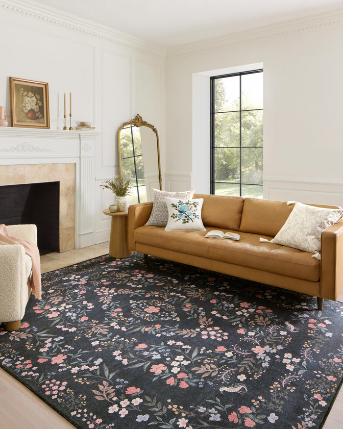 Rifle Paper Co. x Loloi Maison Rug | Tuileries Black Rifle Paper Co. x Loloi