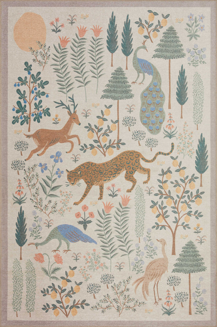 Rifle Paper Co. x Loloi Menagerie Rug | Cream Rifle Paper Co. x Loloi