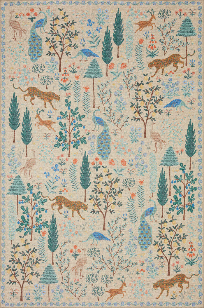 Rifle Paper Co. x Loloi Menagerie Rug | Cream Rifle Paper Co. x Loloi