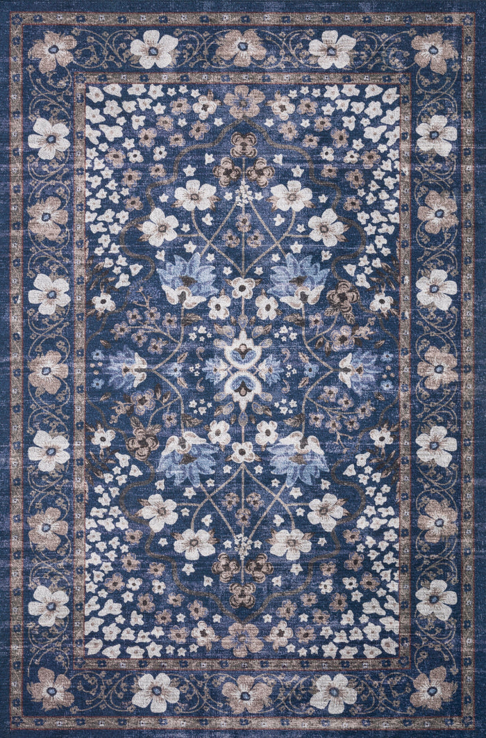 Rifle Paper Co. x Loloi Palais Rug | Navy Rifle Paper Co. x Loloi
