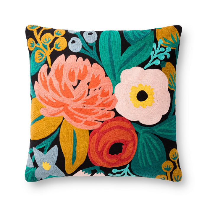 Rifle Paper Co. x Loloi Pillow | Black / Multi Rifle Paper Co. x Loloi