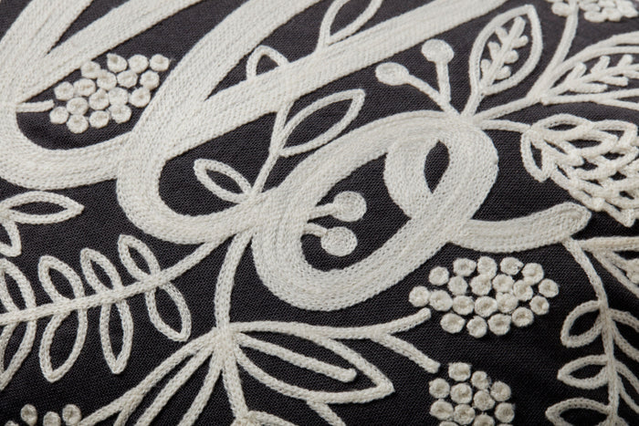 Rifle Paper Co. x Loloi Pillow | Black Rifle Paper Co. x Loloi