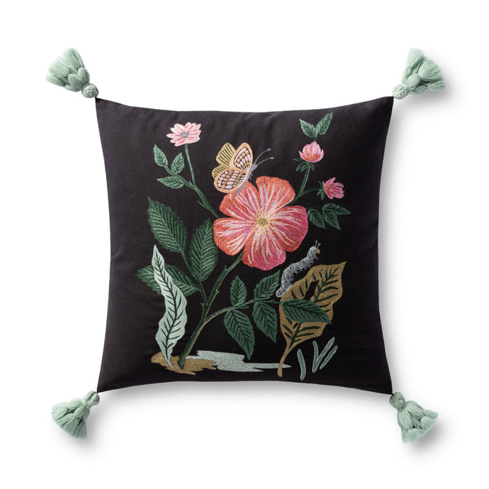 Rifle Paper Co. x Loloi Pillow | Black / Multi Rifle Paper Co. x Loloi