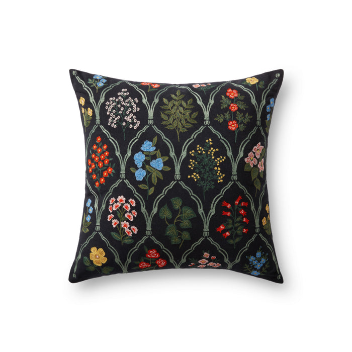 Rifle Paper Co. x Loloi Pillow | Black / Multi Rifle Paper Co. x Loloi