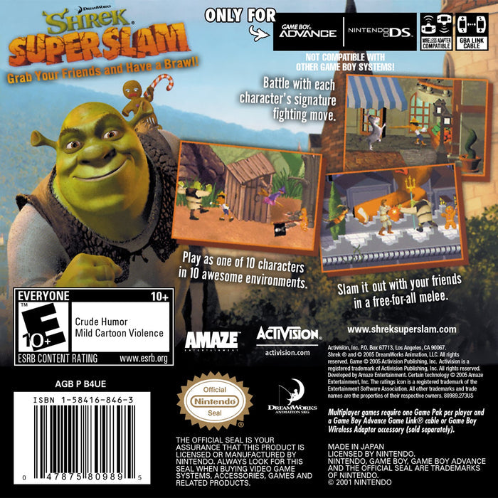 Shrek Super Slam Game Boy Advance - Video Game - Used - CaveGamers - Image 2