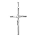 Silver 925 High Polished Cylinder Cross Pendant - SOP00078 | Silver Palace Inc.