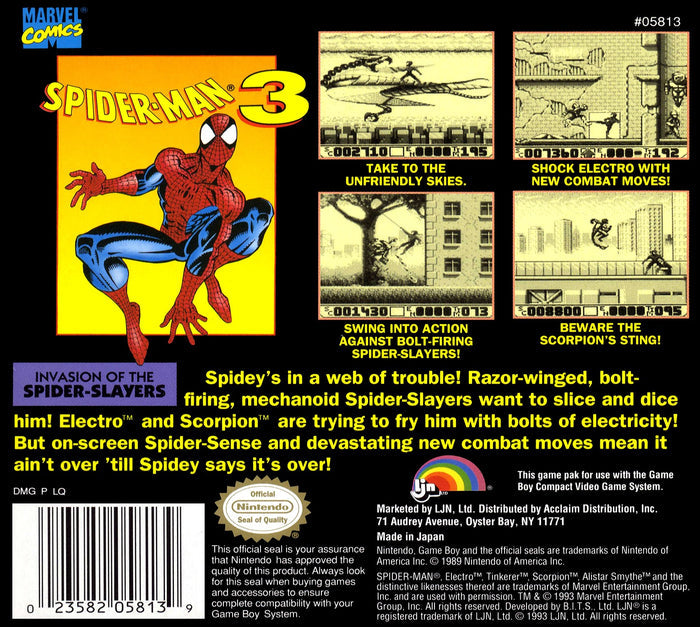Spider-Man 3 Game Boy - Video Game - Used - CaveGamers - Image 2