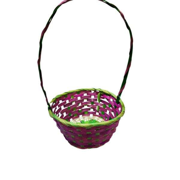 Spring Basket Pink and green