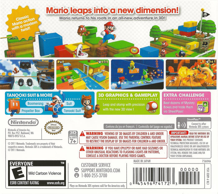 Super Mario 3D Land 3DS - Video Game - Used - CaveGamers - Image 2