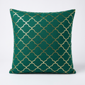 Toskana Collection Green Cushion w/Stylish Design 17.5x17.5"