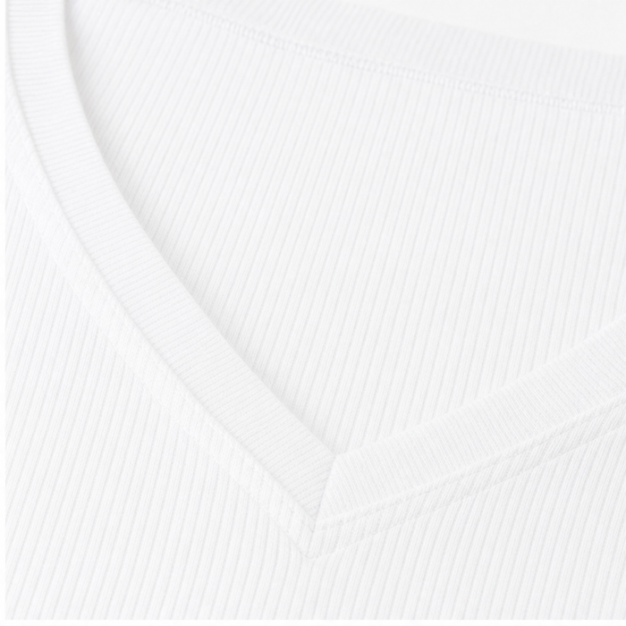 Vellora – Stretch V-Neck Long-Sleeve Top