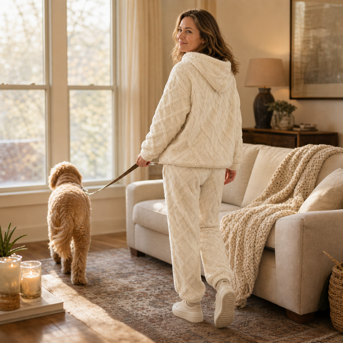 Veloura – 3D Embossed Lounge Set