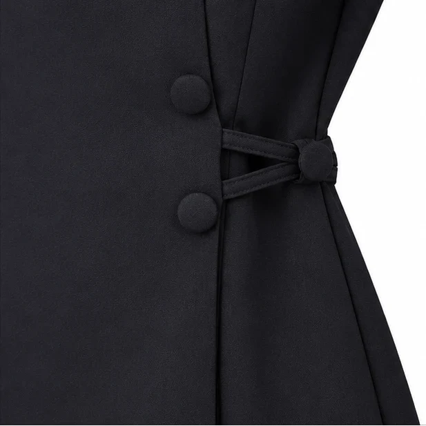 Vespera – High-Collar Cross-Detail Clergy Robe