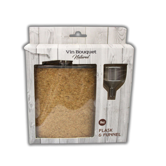 Vin Bouquet Natural Flask &Funnel 8oz