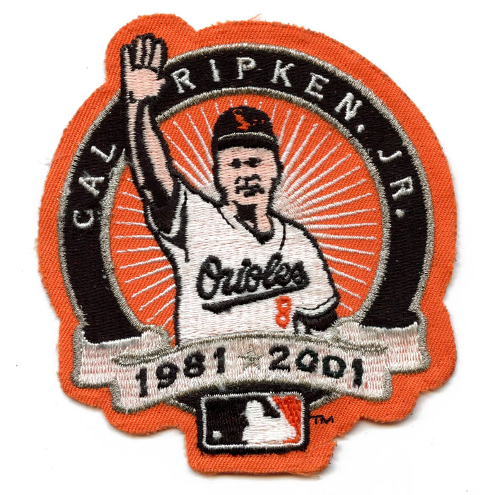 Vintage Baltimore Orioles Cal Ripken Jr. Retirement Jersey Patch (2001)