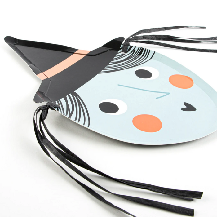 Witch Shaped Halloween Plates