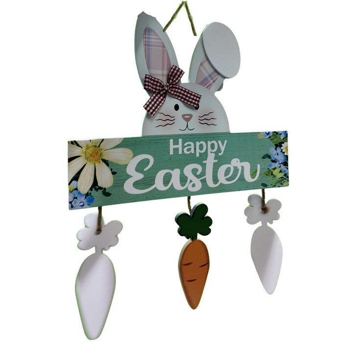 Wooden Easter Bunny Wall Hanging