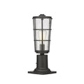 Z-Lite Helix Black Outdoor Pier Mounted Fixture 591PHM-533PM-BK - Outdoor Pier Mounted Fixture